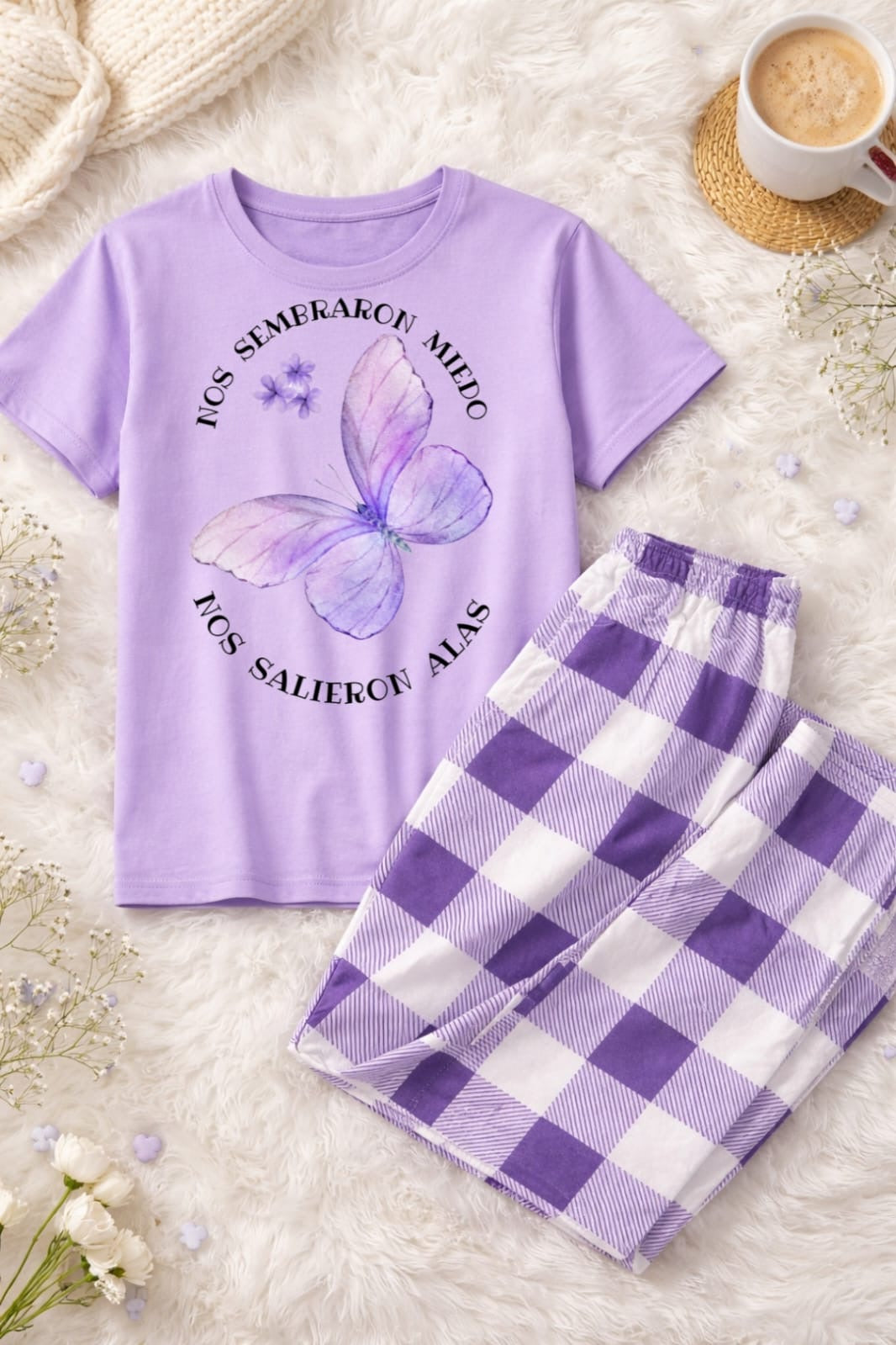 Pijama lila nos sembraron miedo nos crecieron alas