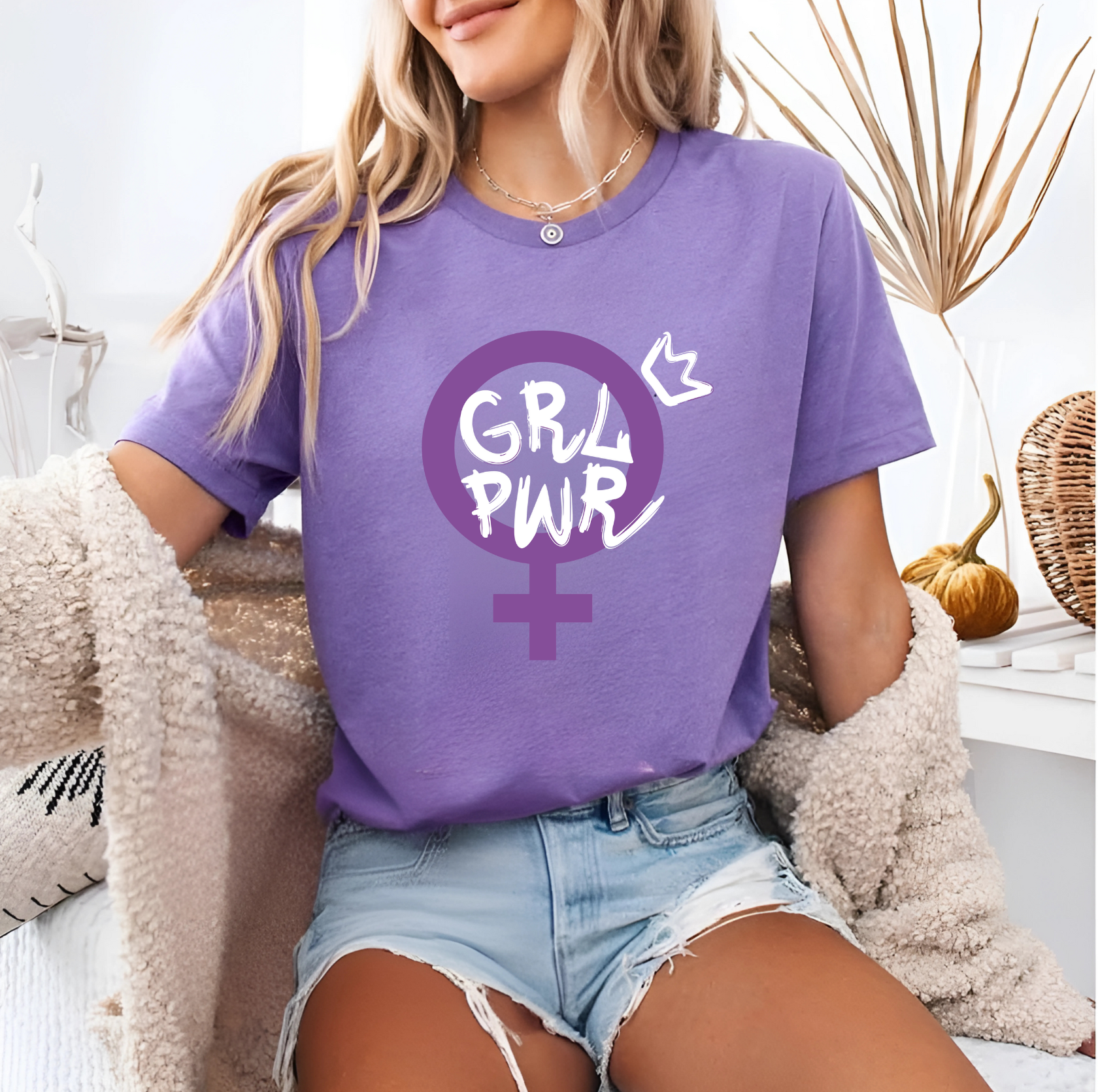 Blusa morada GRL POWER