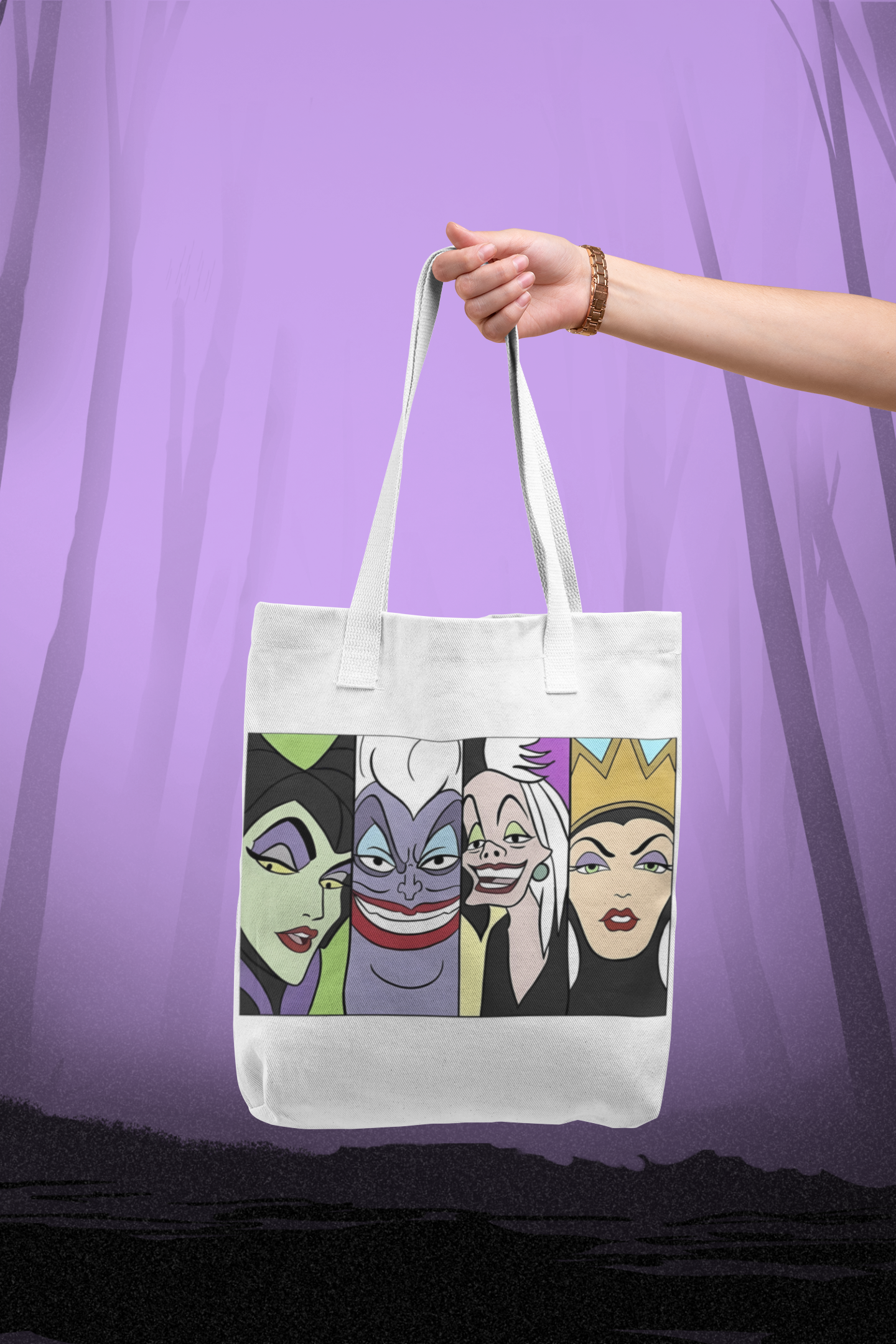 Tote bag villana caras