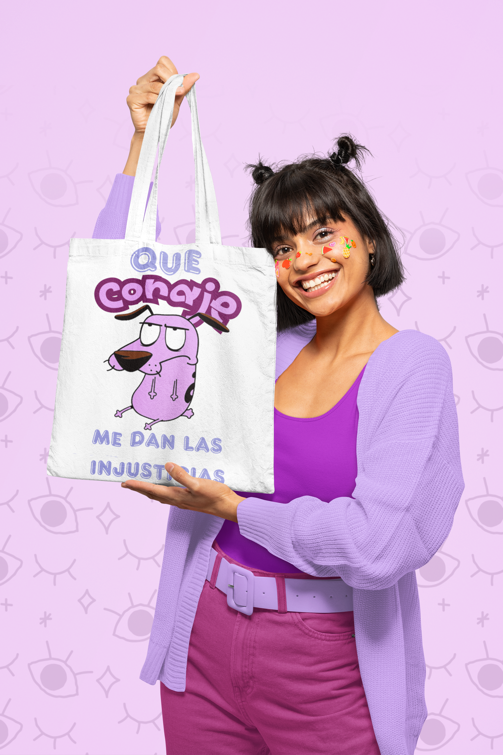 Tote bag Blanca que coraje me dan las injusticias