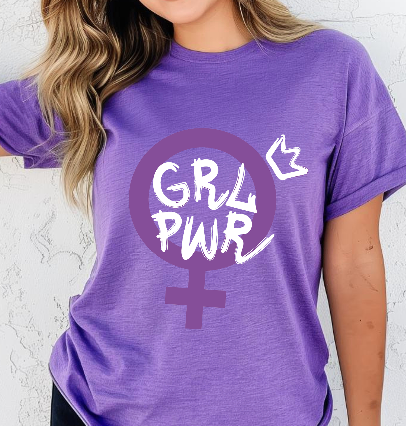 Blusa morada GRL POWER