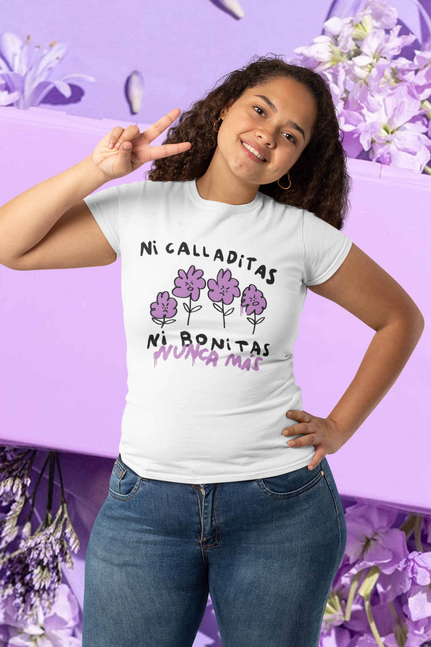 Playera ni calladitas ni bonitas nunca más