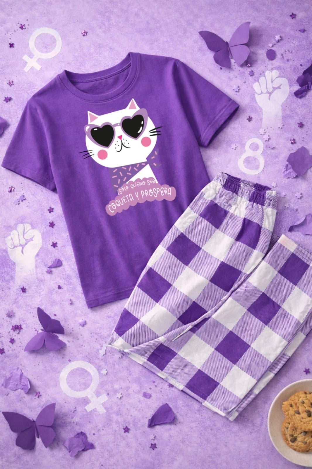 Pijama coqueta y próspera.
