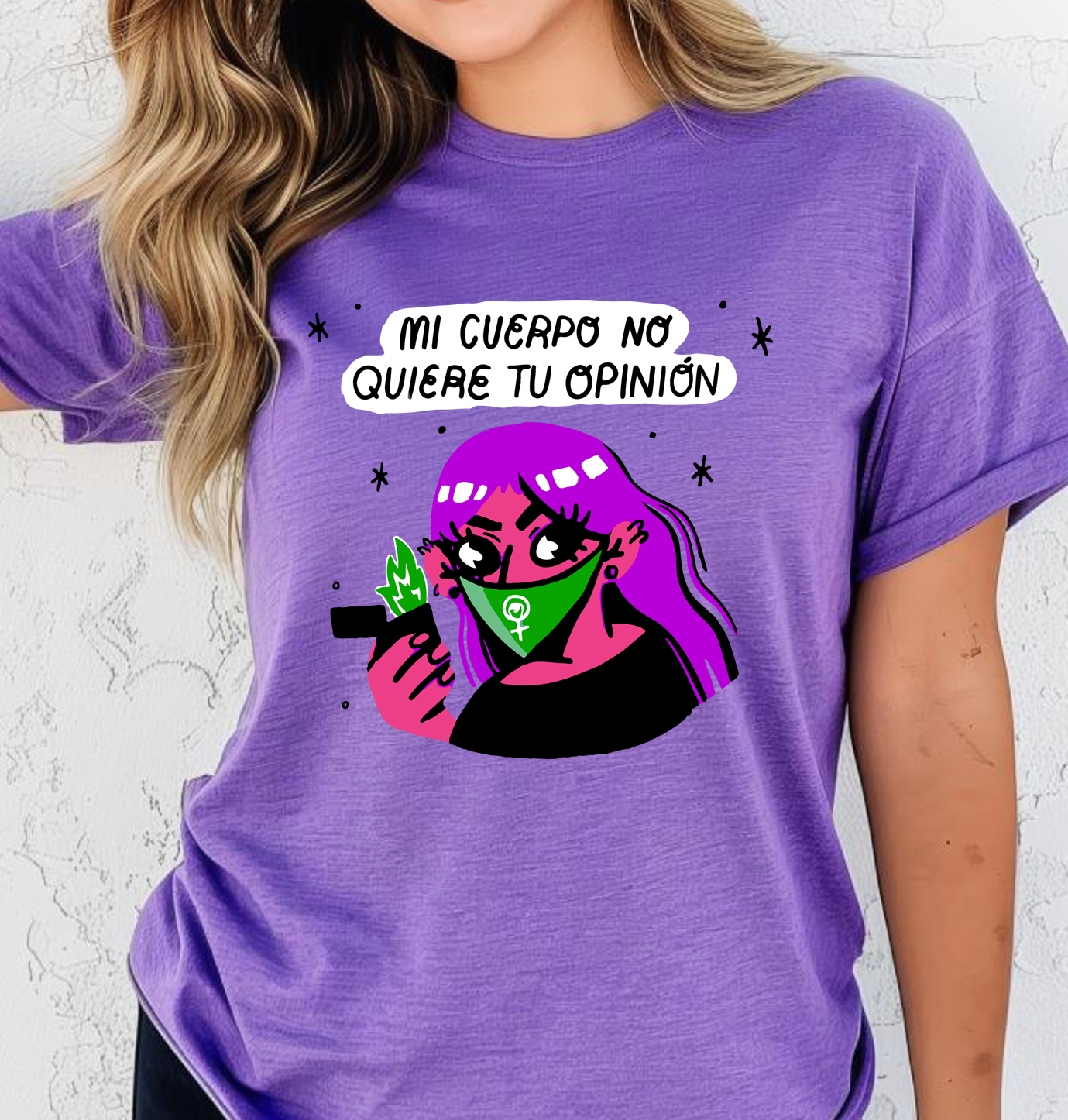 Blusa mi cuerpo no quiere tu opinión