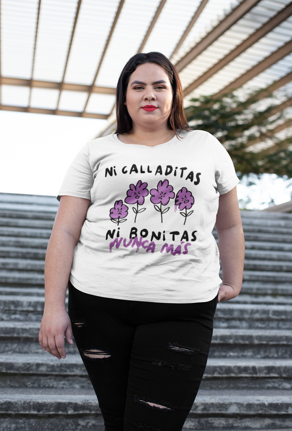 Playera ni calladitas ni bonitas