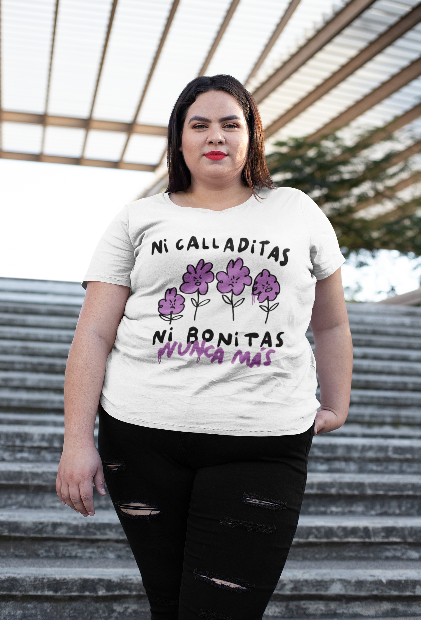 Playera ni calladitas ni bonitas