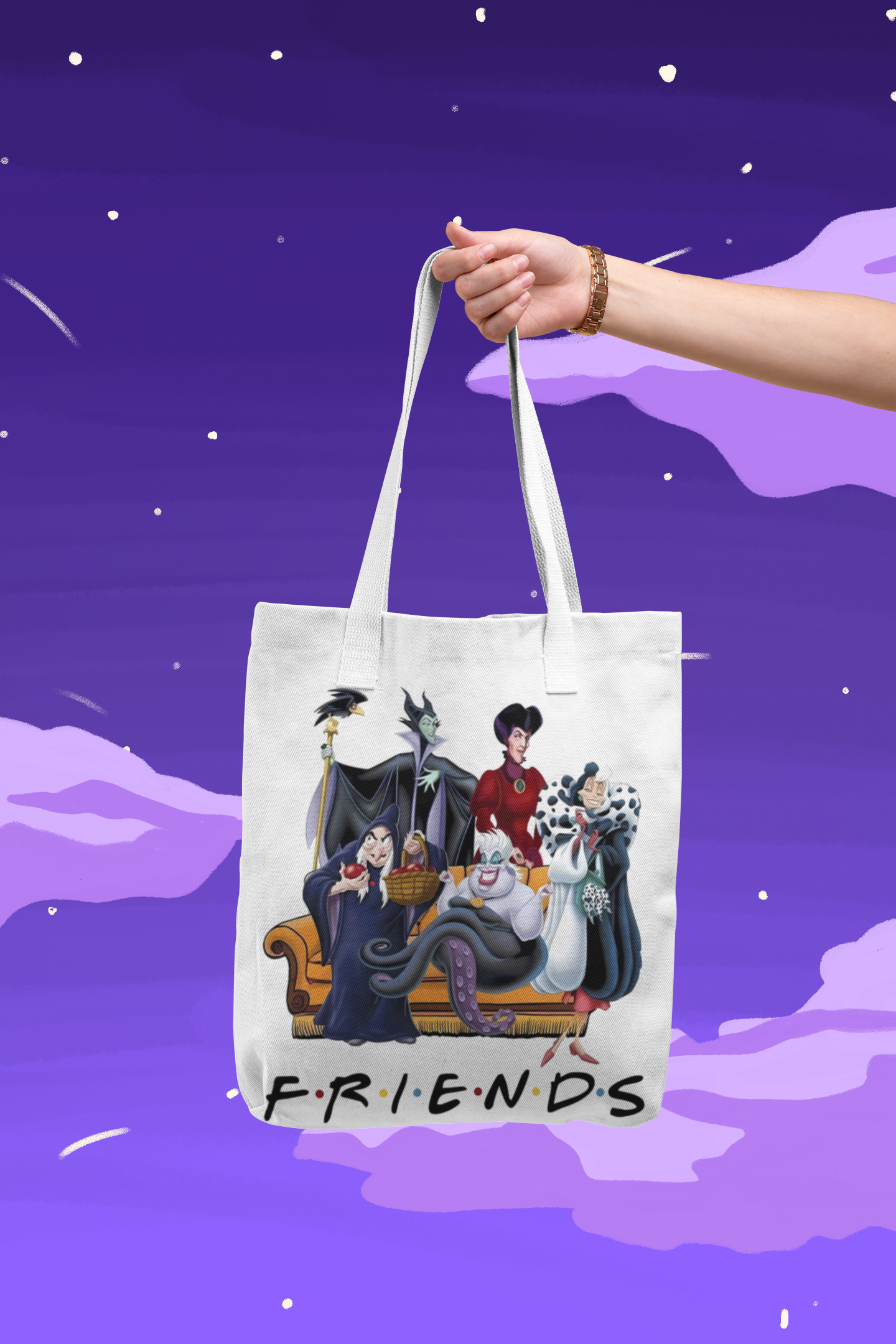 Tote bag villanas friends