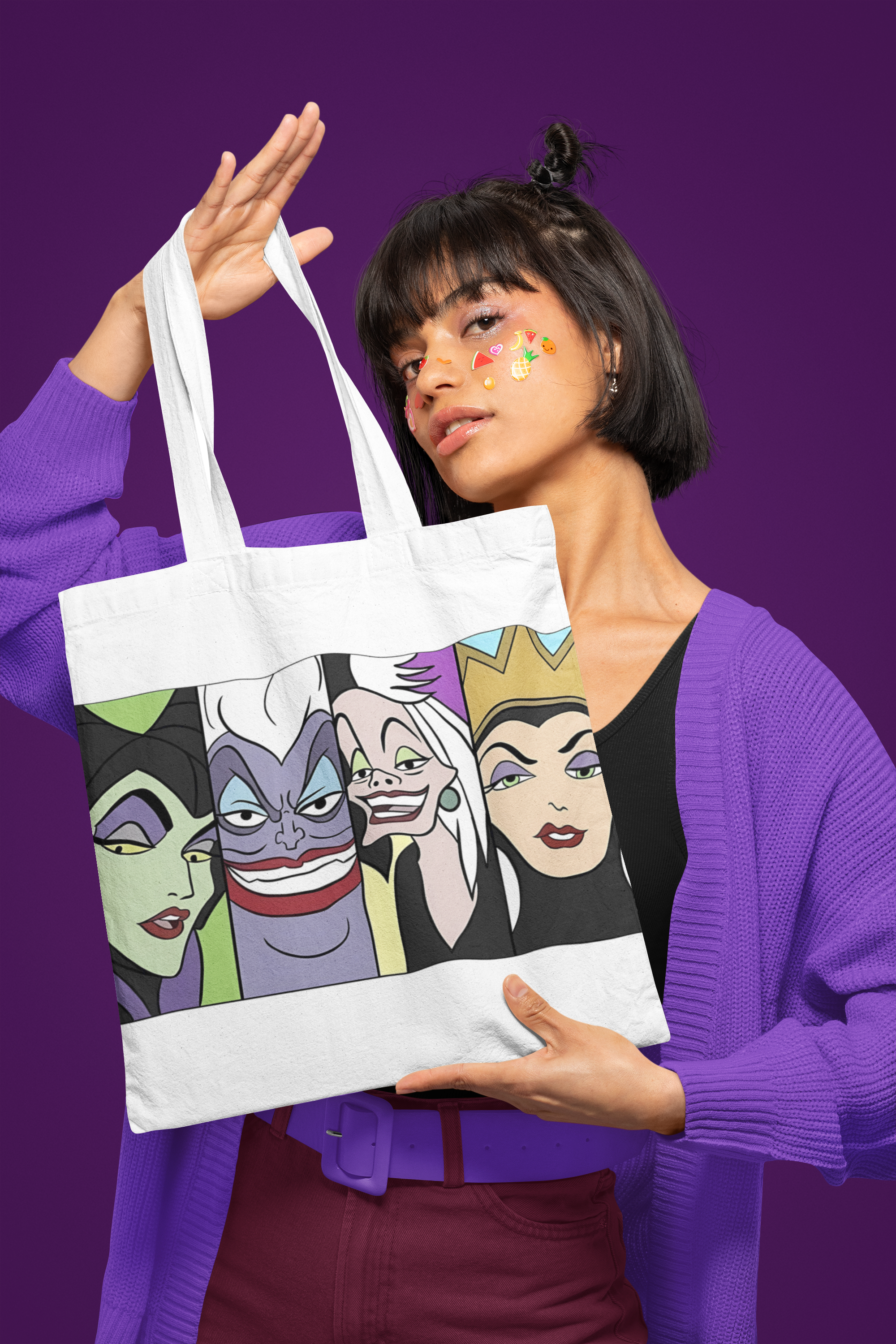 Tote bag villana caras