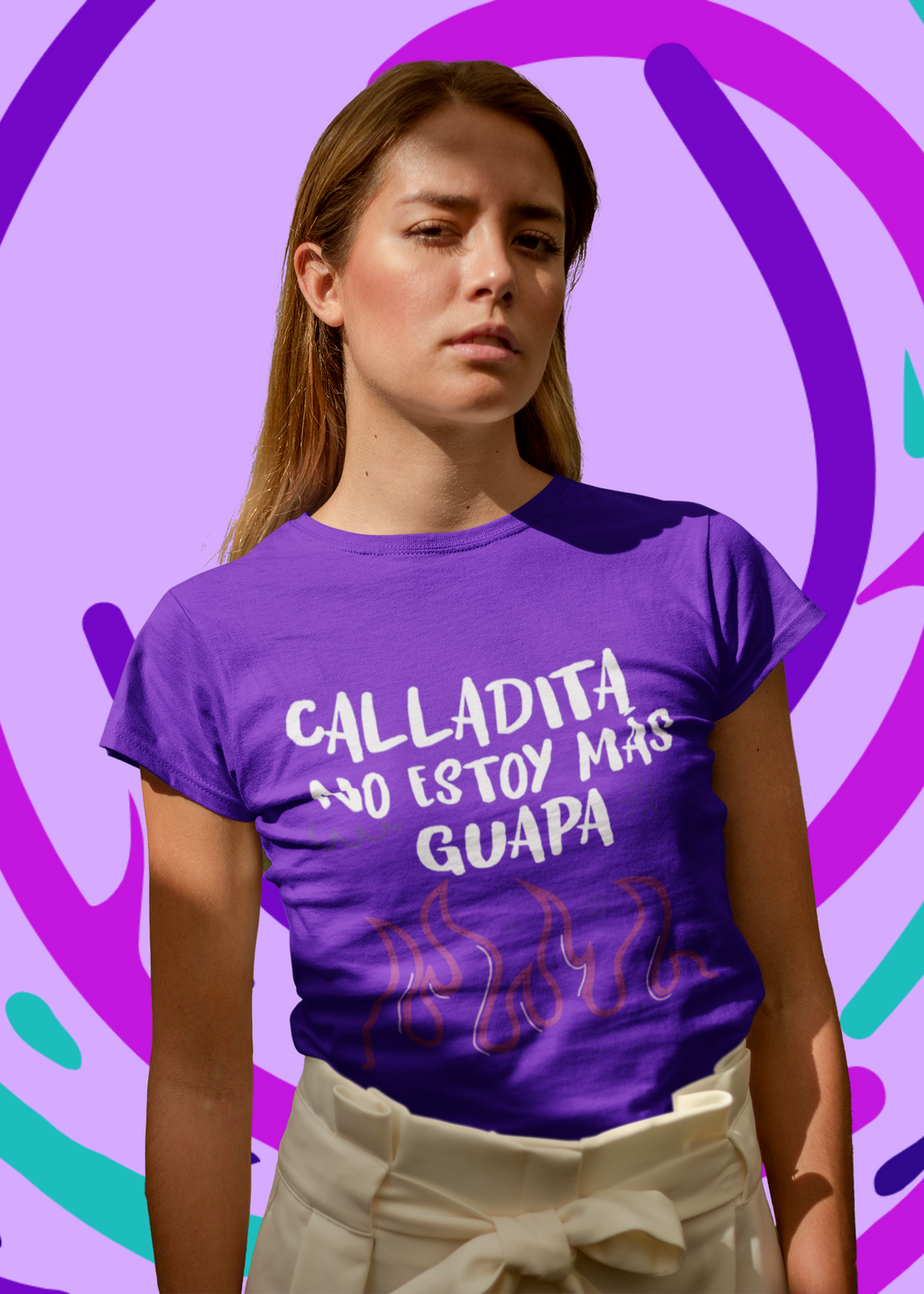 Blusa morada calladita no estoy más guapa DTF