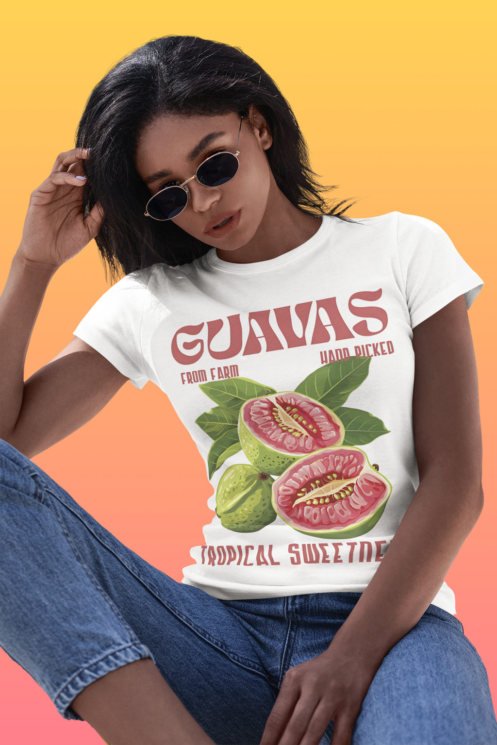 Playera blanca guavas