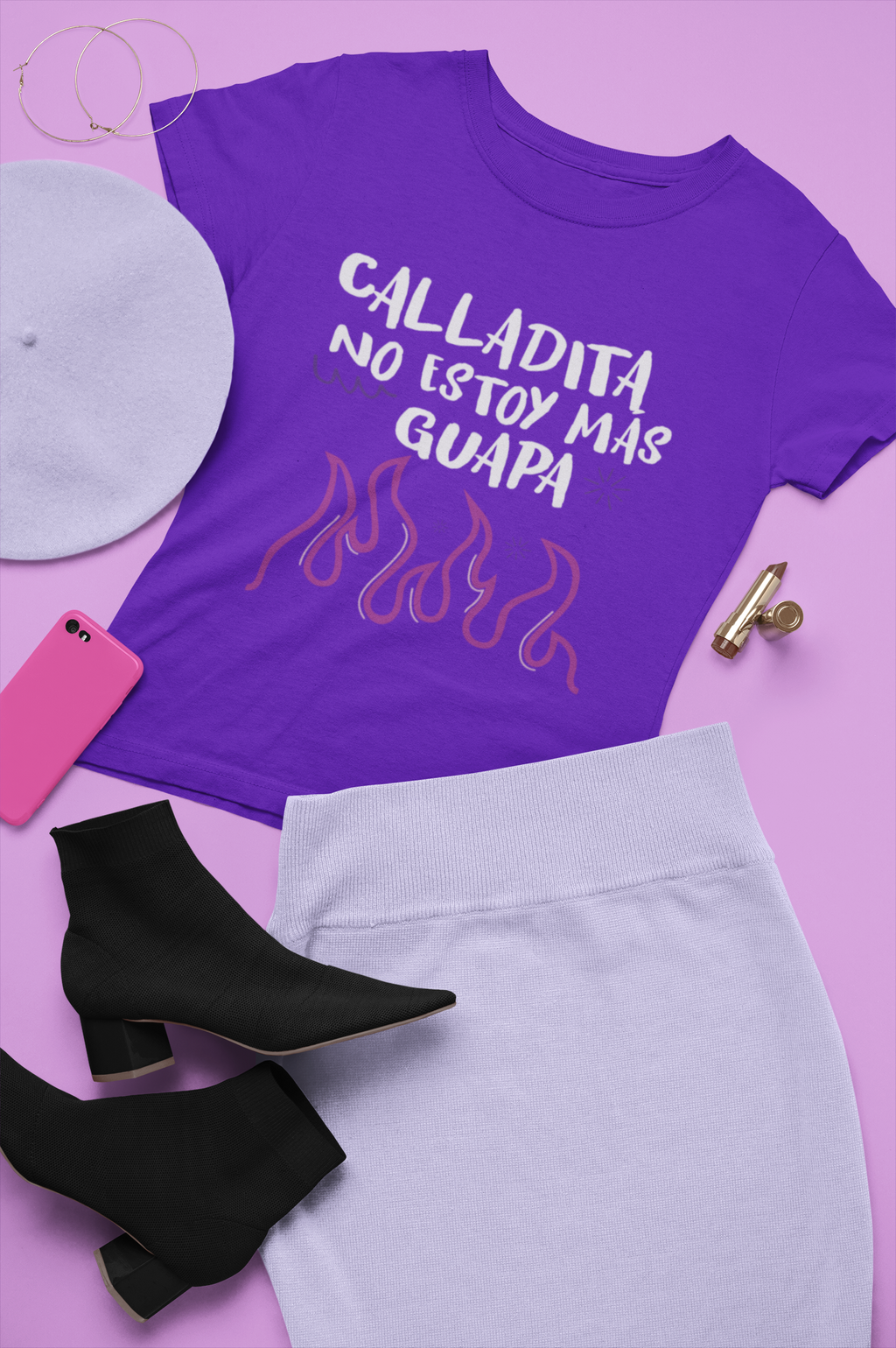 Blusa morada calladita no estoy más guapa DTF