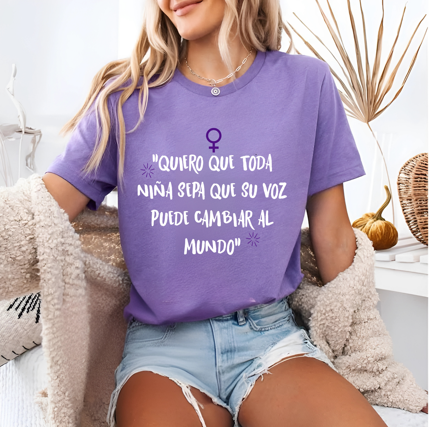 Blusa morada quiero que toda niña