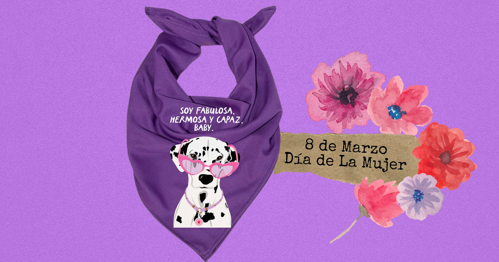 Pañuelo morado 8M💜 , tela Bombay premium. Impresión DTF soy fabulosa, hermosa y capaz baby.