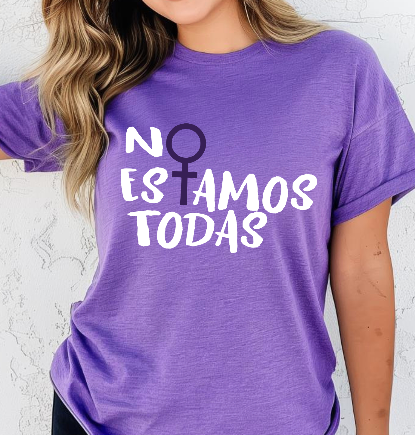 Blusa morada no estamos todas.