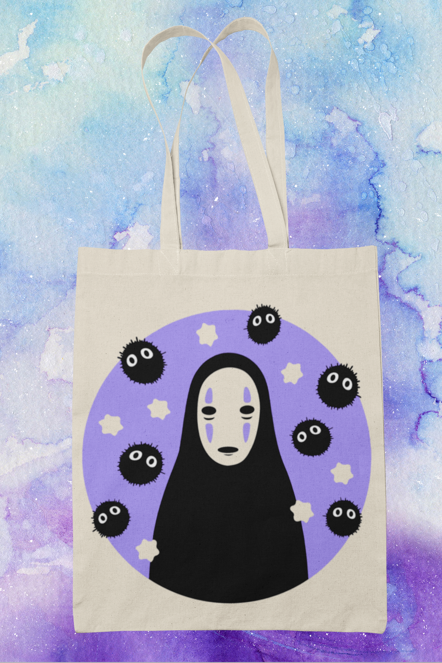 Tote bag sin cara morado