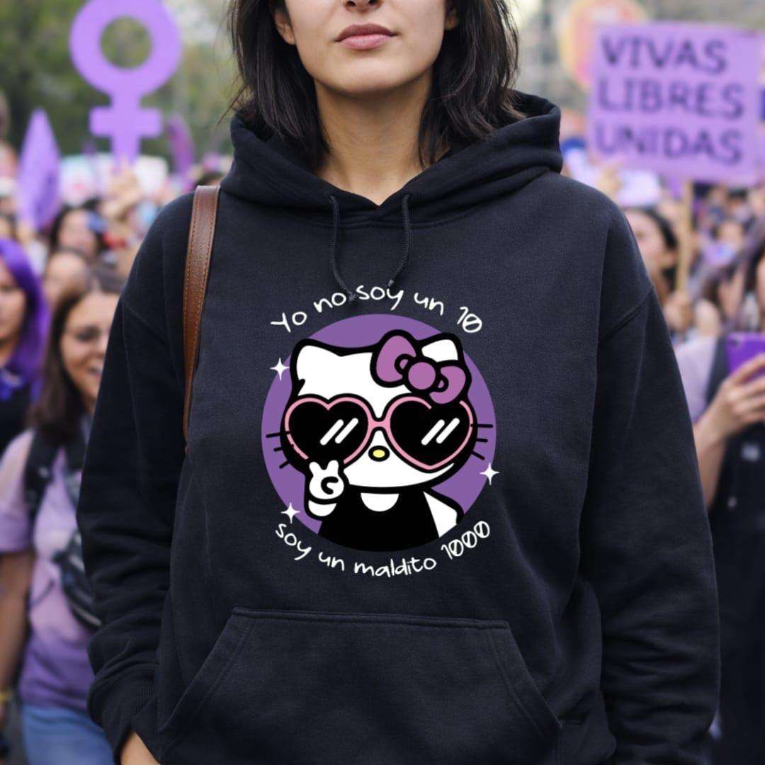 Sudadera kitty soy un maldito 1000
