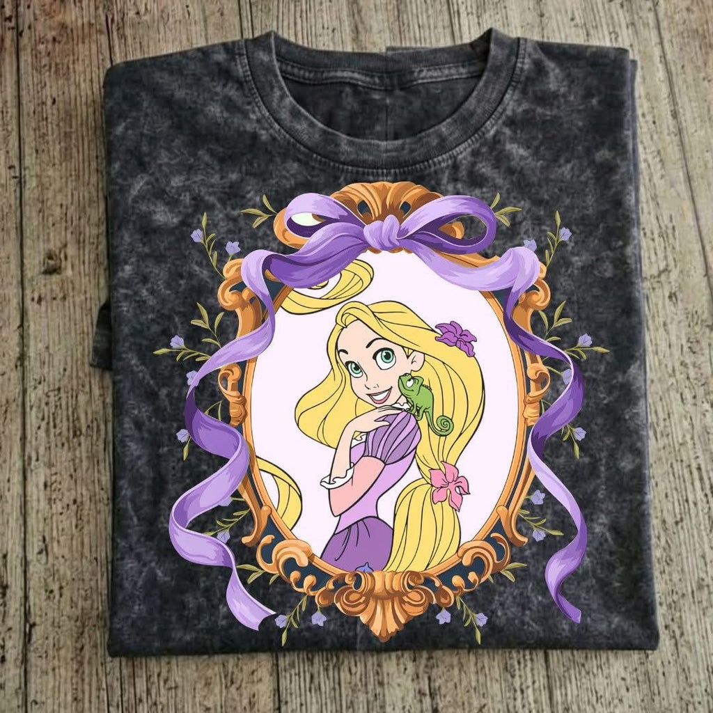 Princesas Rapunzel algodón mineral wash